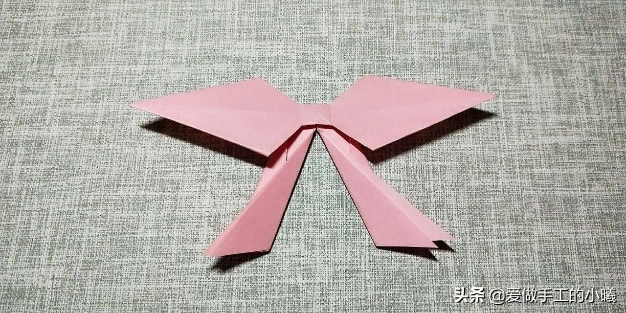 蝴蝶结的折法（漂亮的蝴蝶结折纸）-第24张图片