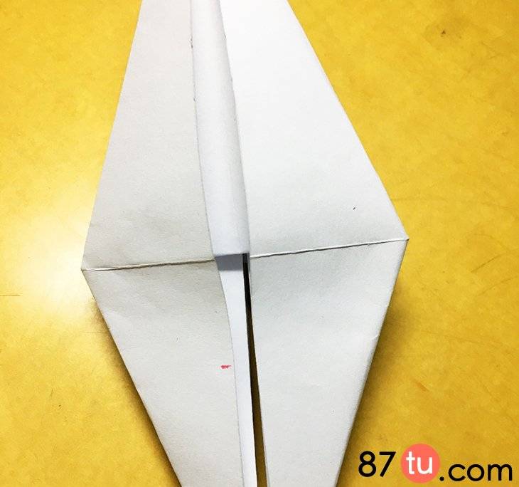 仙鹤折纸（丹顶鹤折纸折纸图解教程）-第7张图片