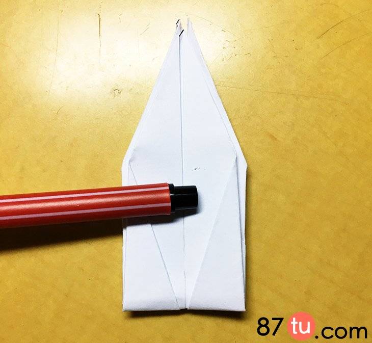 仙鹤折纸（丹顶鹤折纸折纸图解教程）-第11张图片