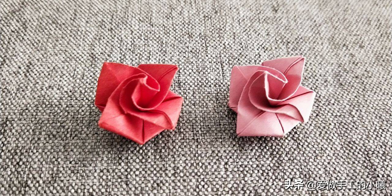 最最简单的玫瑰花折法（最简单的玫瑰花折纸教程）-第3张图片