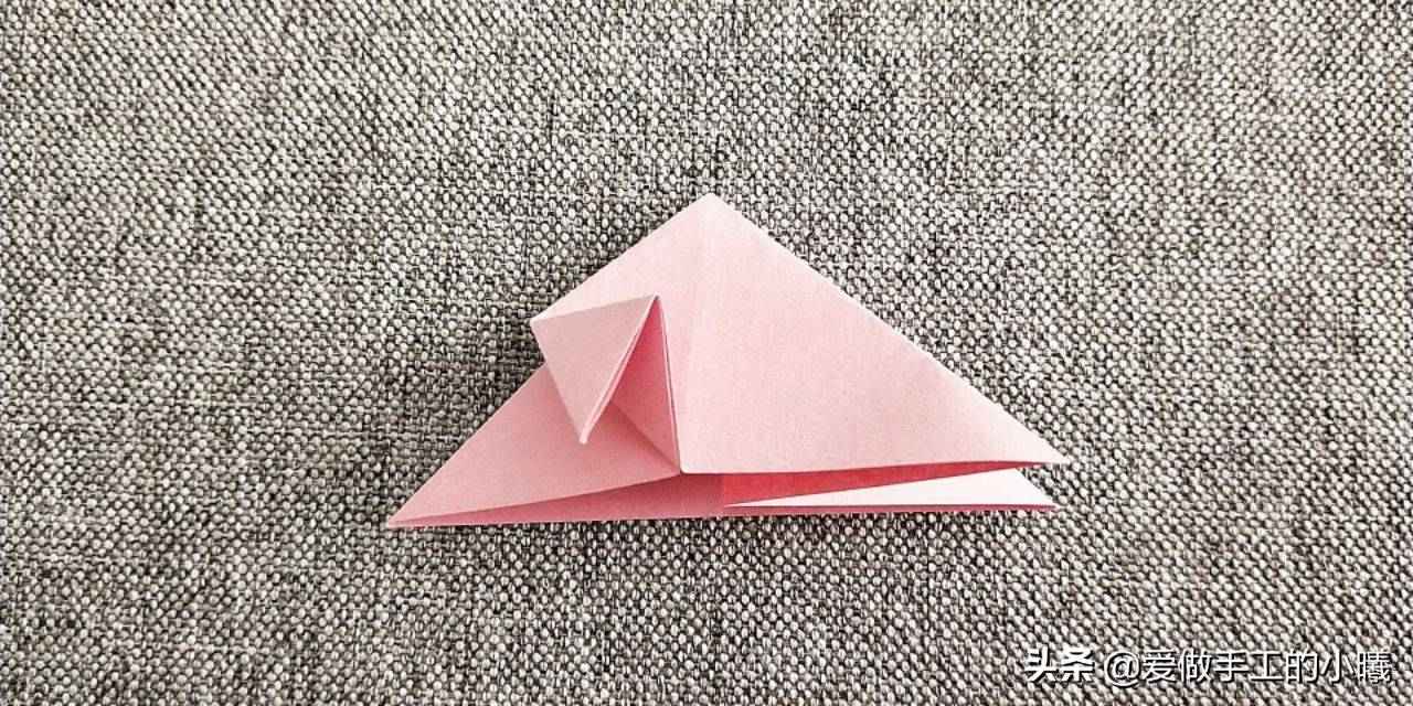 最最简单的玫瑰花折法（最简单的玫瑰花折纸教程）-第8张图片