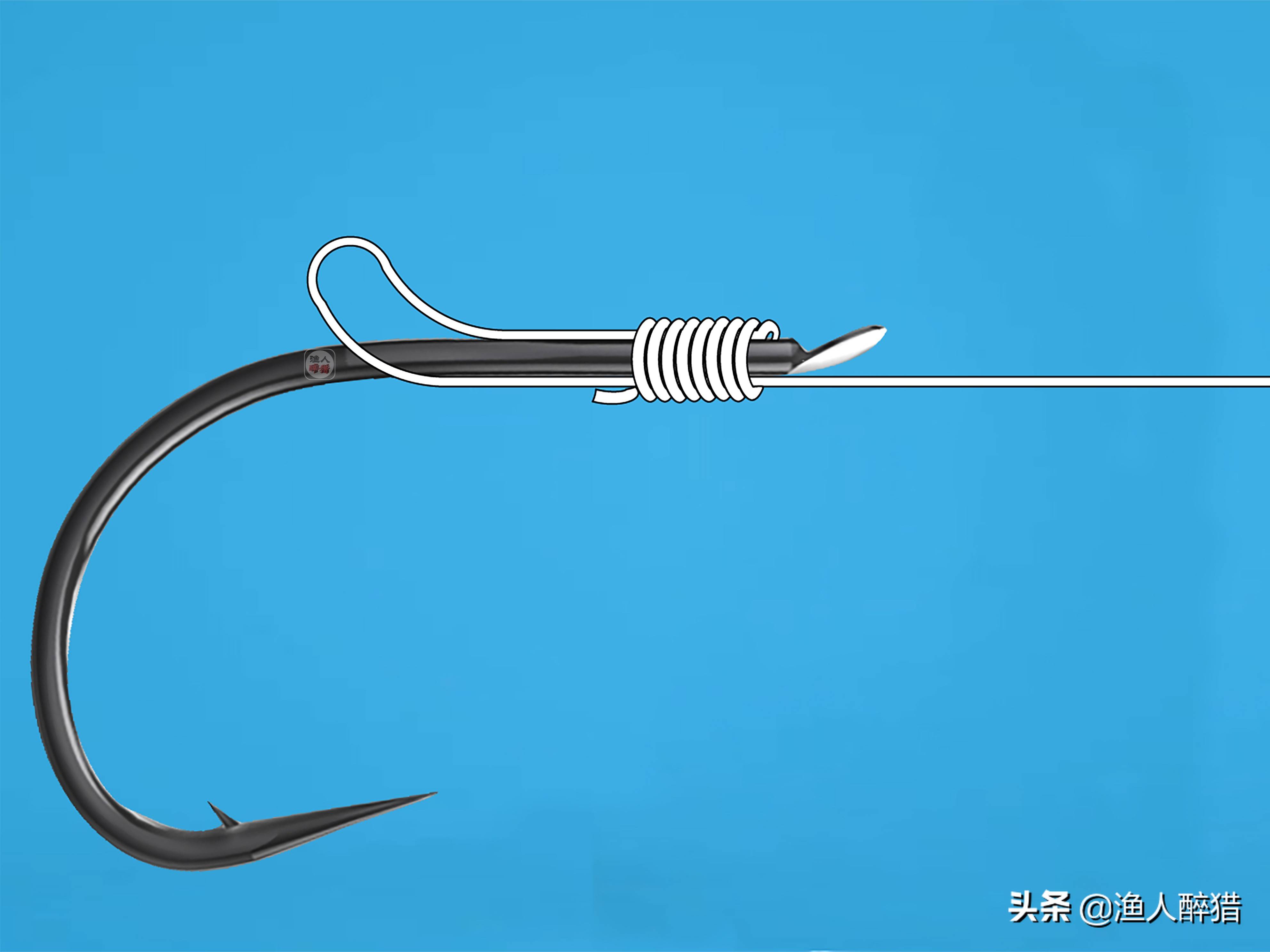 怎么绑鱼钩（钓鱼的多种绑钩方法）-第3张图片