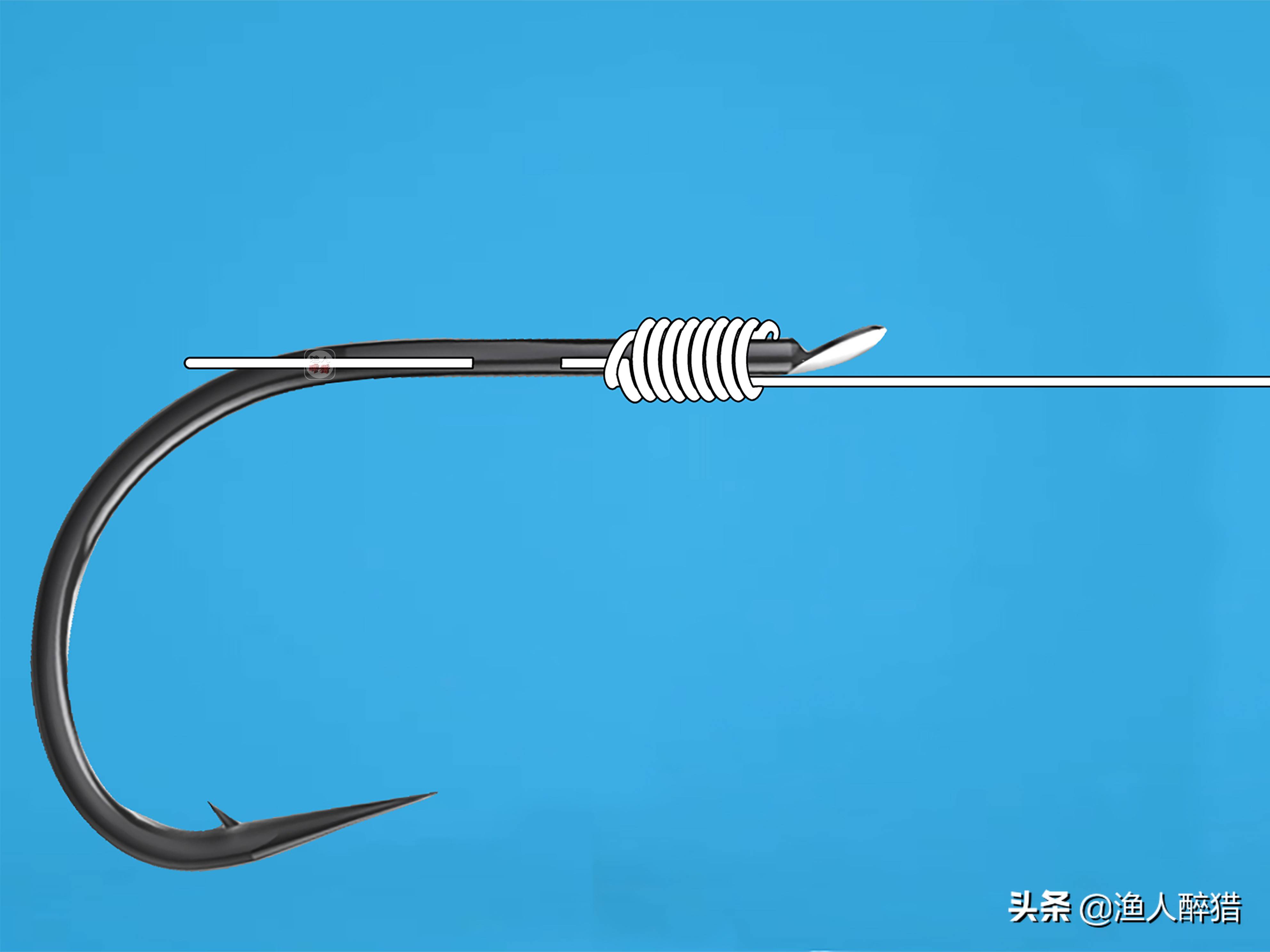 怎么绑鱼钩（钓鱼的多种绑钩方法）-第7张图片