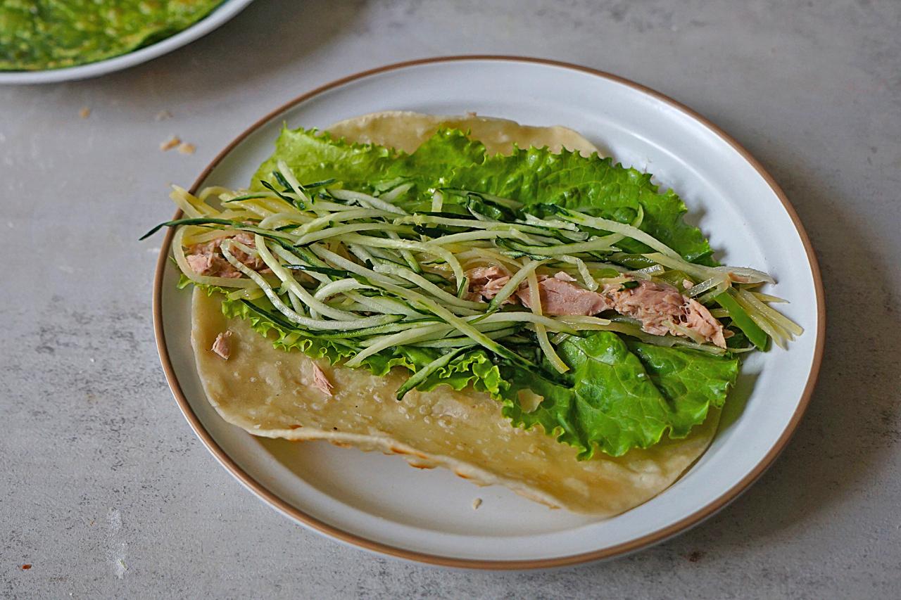 金枪鱼菠菜煎饼(金枪鱼菠菜煎饼)-第14张图片