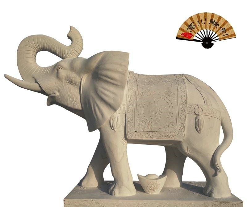 大象摆件的寓意是什么（大象石雕摆门口的寓意与风水说法）-第2张图片