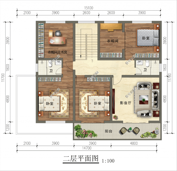 乡村实用型自建房设计图片(农村自建房设计方案)-第18张图片