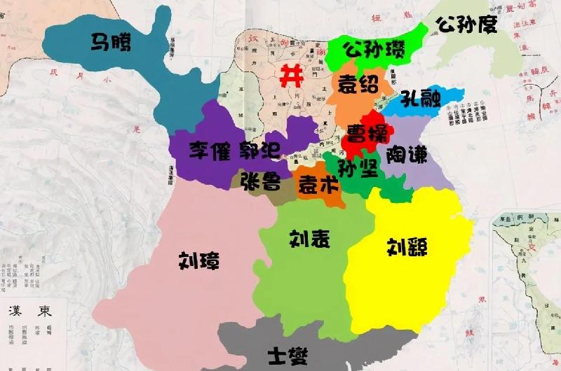 东汉十三州高清地图（东汉十三州地图精确到郡）-第2张图片