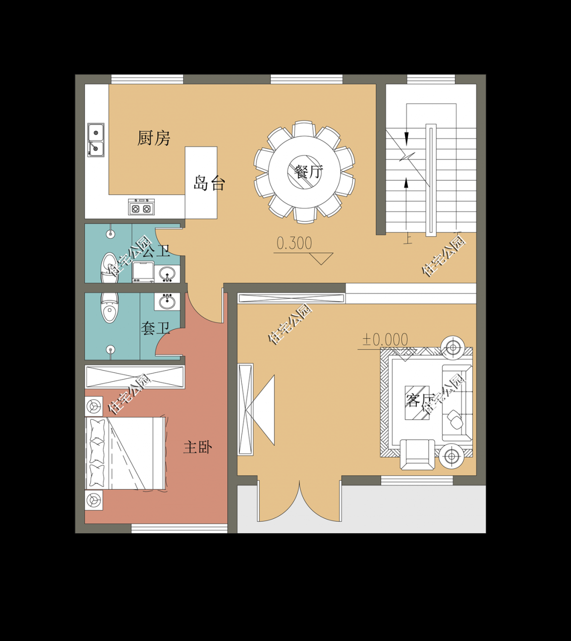 乡村实用型自建房设计图片(农村自建房设计方案)-第8张图片