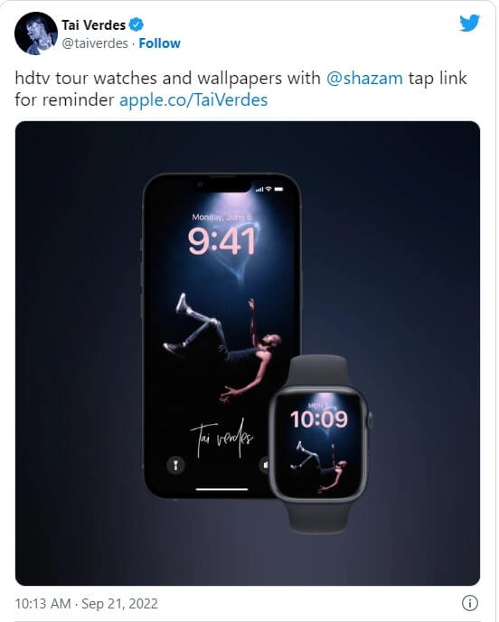 苹果Shazam音乐神搜iOS版现可为iPhone/Apple Watch提供独家壁纸-第1张图片