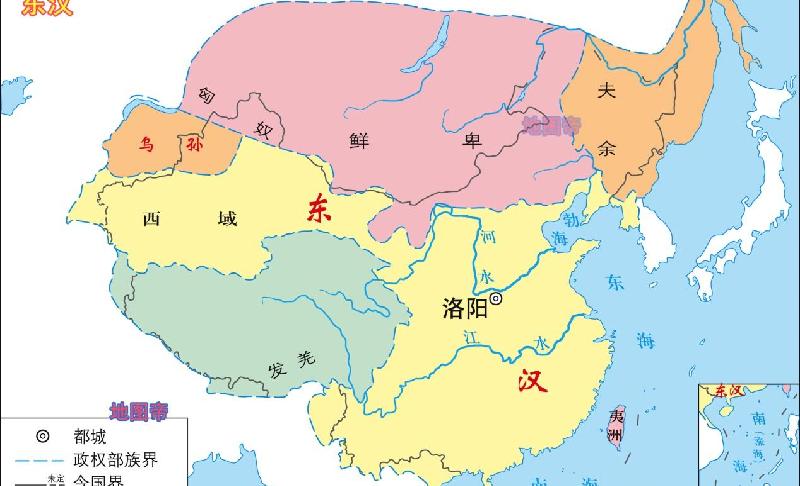东汉十三州高清地图（东汉十三州地图精确到郡）-第1张图片