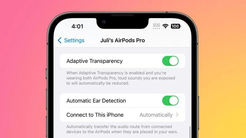 苹果iOS 16.1 Beta 4删除初代AirPods Pro/Max自适应通透模式开关-第3张图片