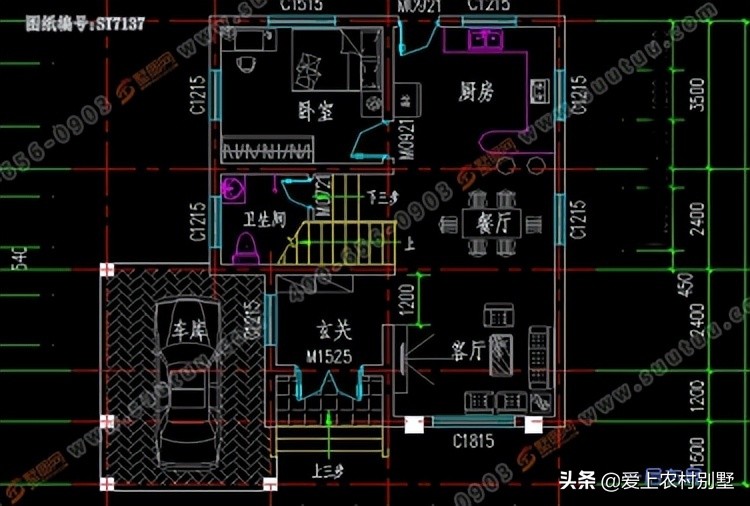 十五万能盖两层楼吗（15万农村自建别墅二层效果图）-第3张图片