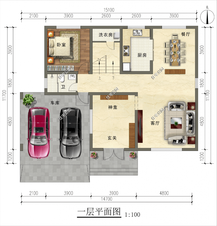 乡村实用型自建房设计图片(农村自建房设计方案)-第17张图片