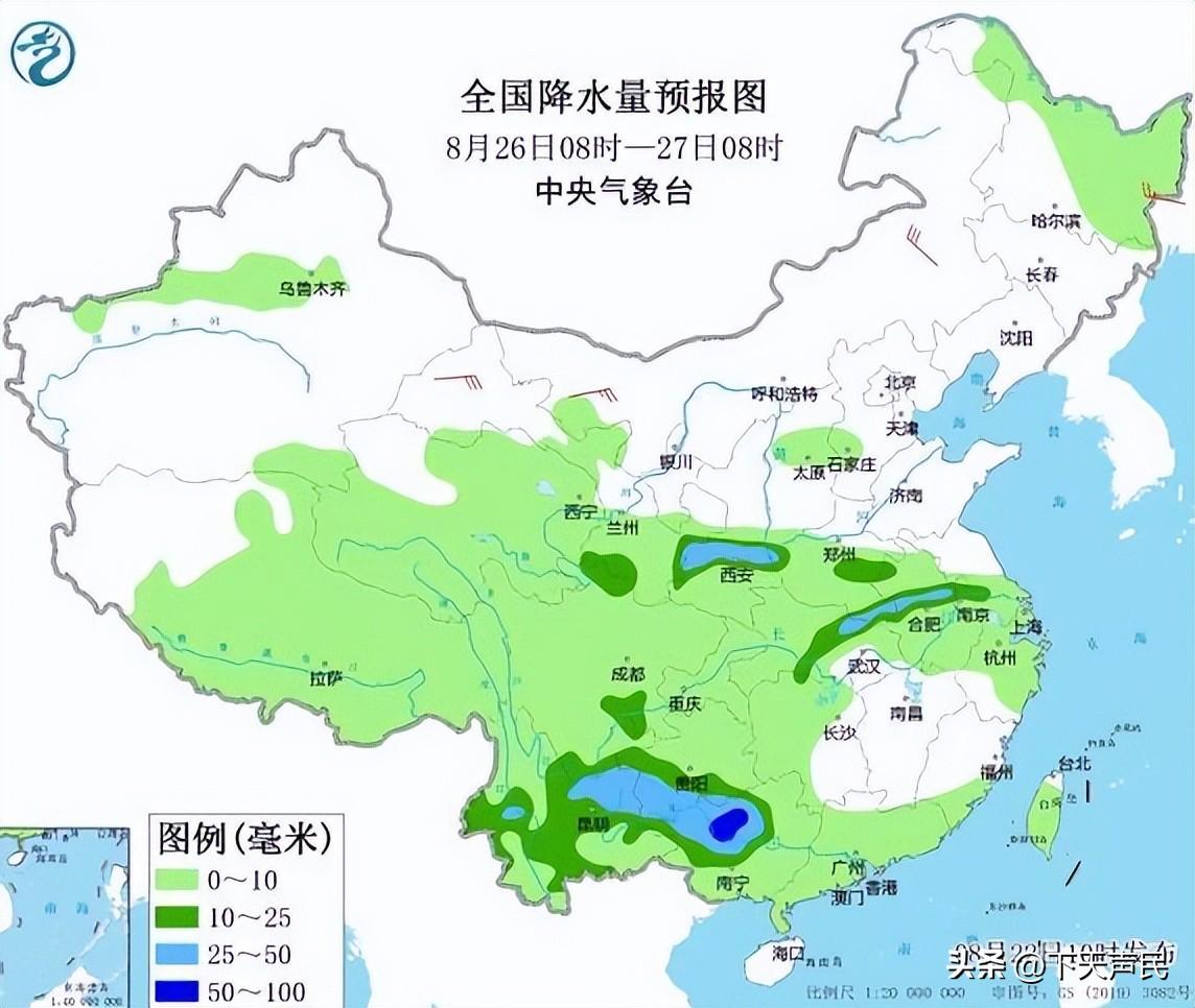 中央气象台1一7天降水,丨一7天降水量预报-第4张图片