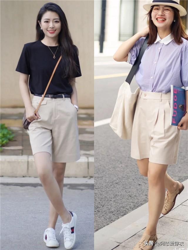 杏色裤子配什么颜色上衣（杏色奶奶裤的时尚潮流穿搭指南）-第8张图片