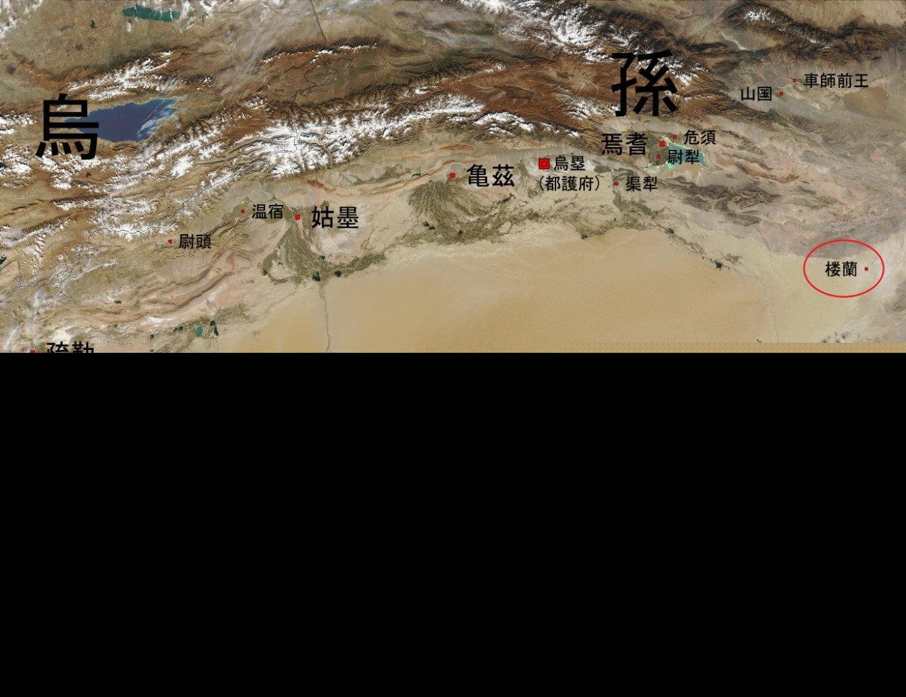 楼兰古国遗址在哪里（古代楼兰国的遗址现在什么地方）-第2张图片