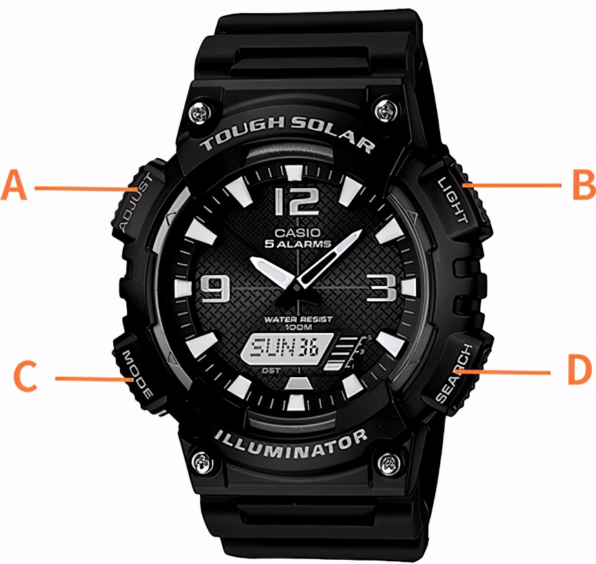 卡西欧手表怎么调时间教程（卡西欧手表时间设置正确方法）-第1张图片