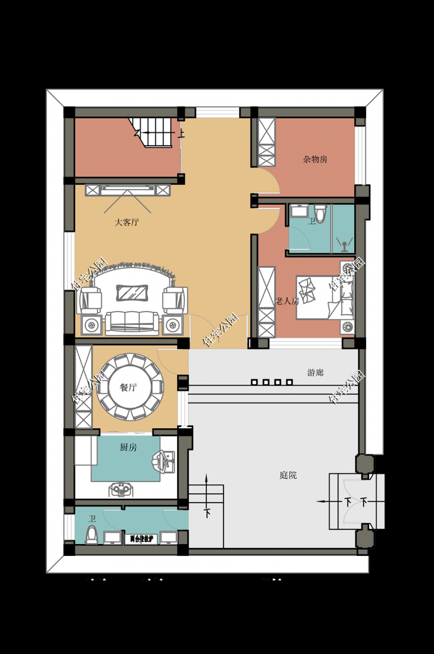 乡村实用型自建房设计图片(农村自建房设计方案)-第3张图片