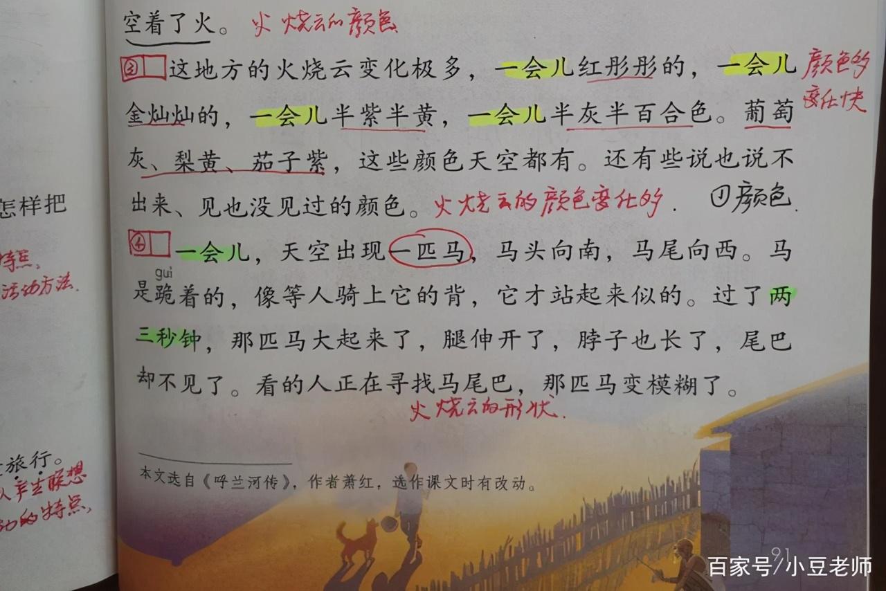 火烧云课文(《火烧云》全文分析)-第4张图片 火烧云课文(《火烧云》全文分析)-第4张图片