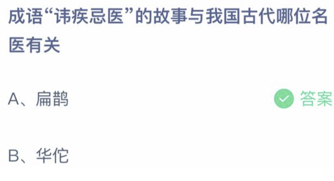 讳疾忌医的主人公是谁(扁鹊之讳疾忌医)-第2张图片 讳疾忌医的主人公是谁(扁鹊之讳疾忌医)-第2张图片