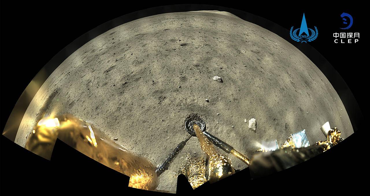 嫦娥五号在月球上自拍美腿，无意中暴露出与阿波罗11号最大的区别-第1张图片