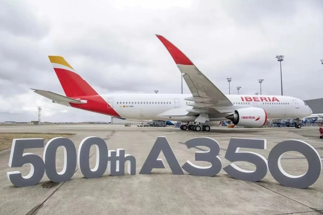 空中客车宣布第500架A350系列飞机交付-第1张图片