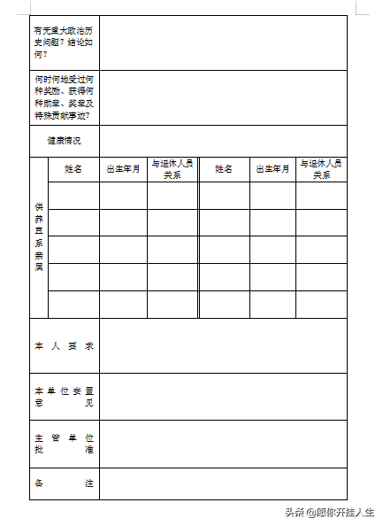 公务员退休申请书交给谁(公务员退休申请书)-第4张图片