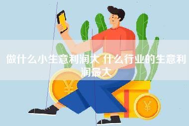 做什么小生意利润大,什么行业的生意利润最大-第1张图片