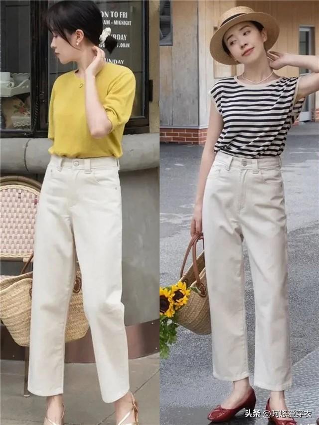 杏色裤子配什么颜色上衣（杏色奶奶裤的时尚潮流穿搭指南）-第7张图片