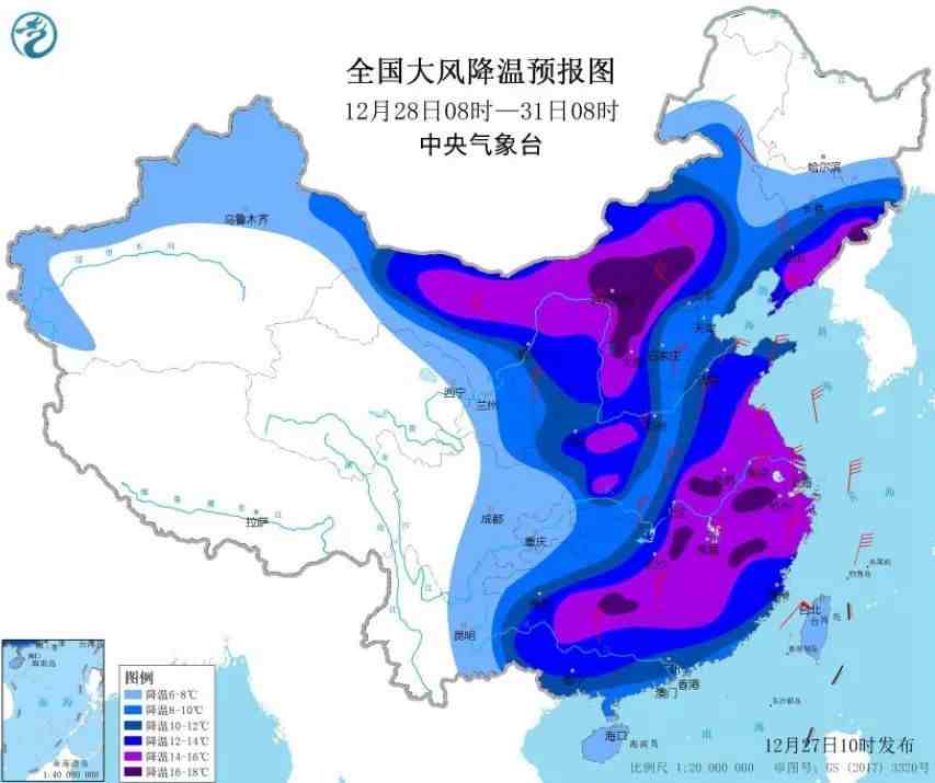 跨年寒潮将速冻全国（我们将面对怎样的冷雪最南下到哪）-第1张图片