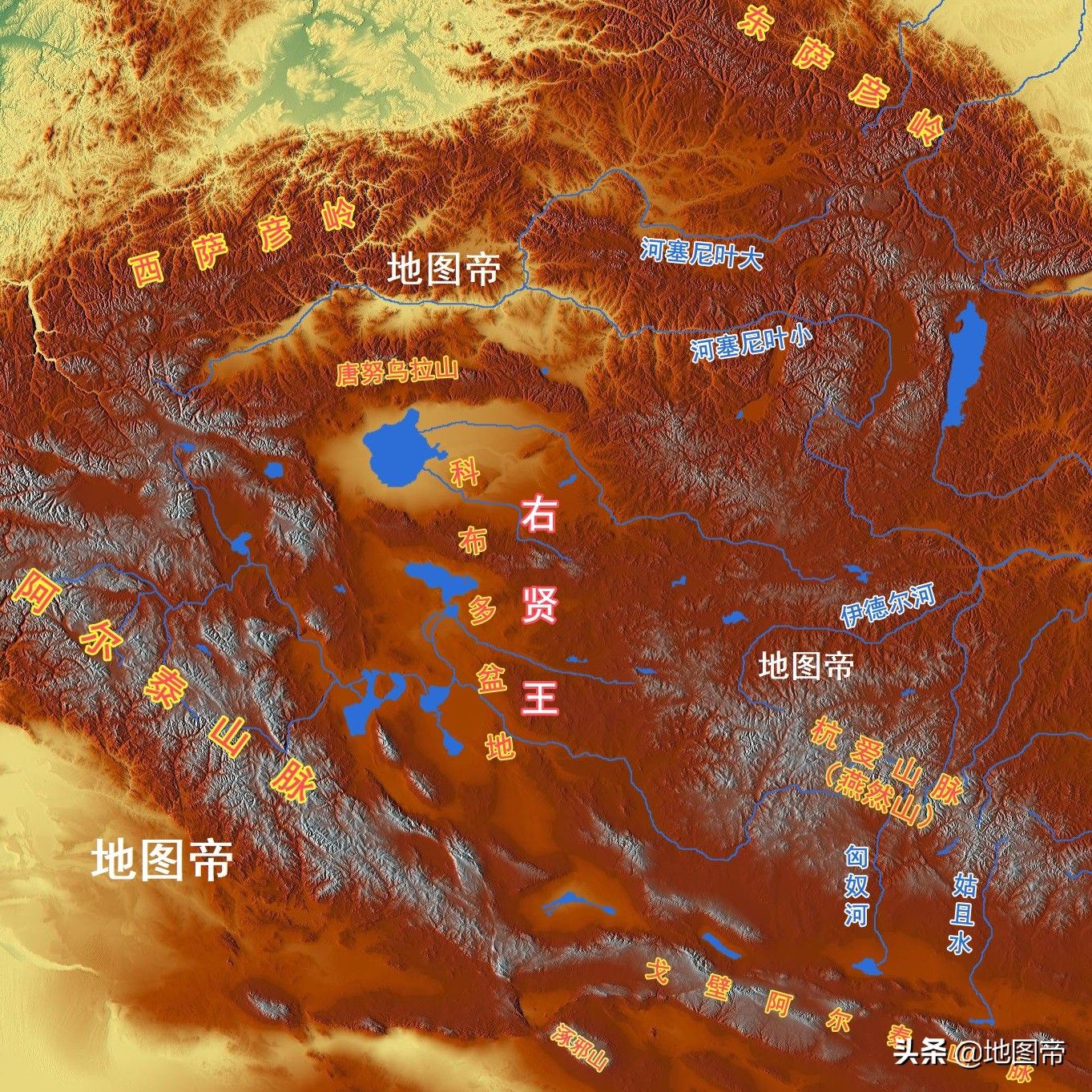 七国地图（汉朝七国之乱，匈奴为何不趁机南下？）-第4张图片