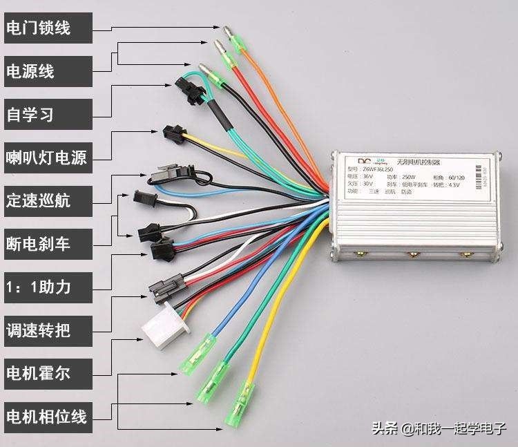 电动车控制器接线图（电动车控制器不懂接线？）-第3张图片