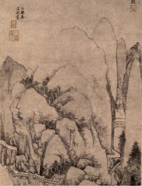 元代山水画（元代中后期的文人山水画）-第5张图片