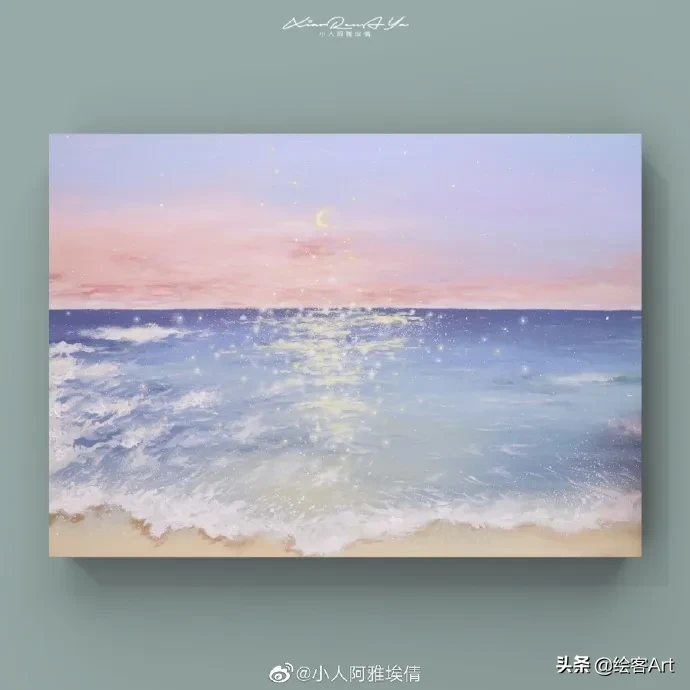 丙烯颜料画（浪漫丙烯画出人间温柔）-第19张图片