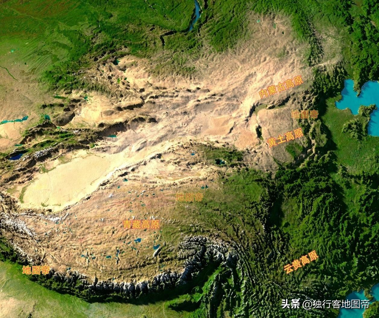 黄土高原地图（黄土高原是怎么形成的）-第1张图片