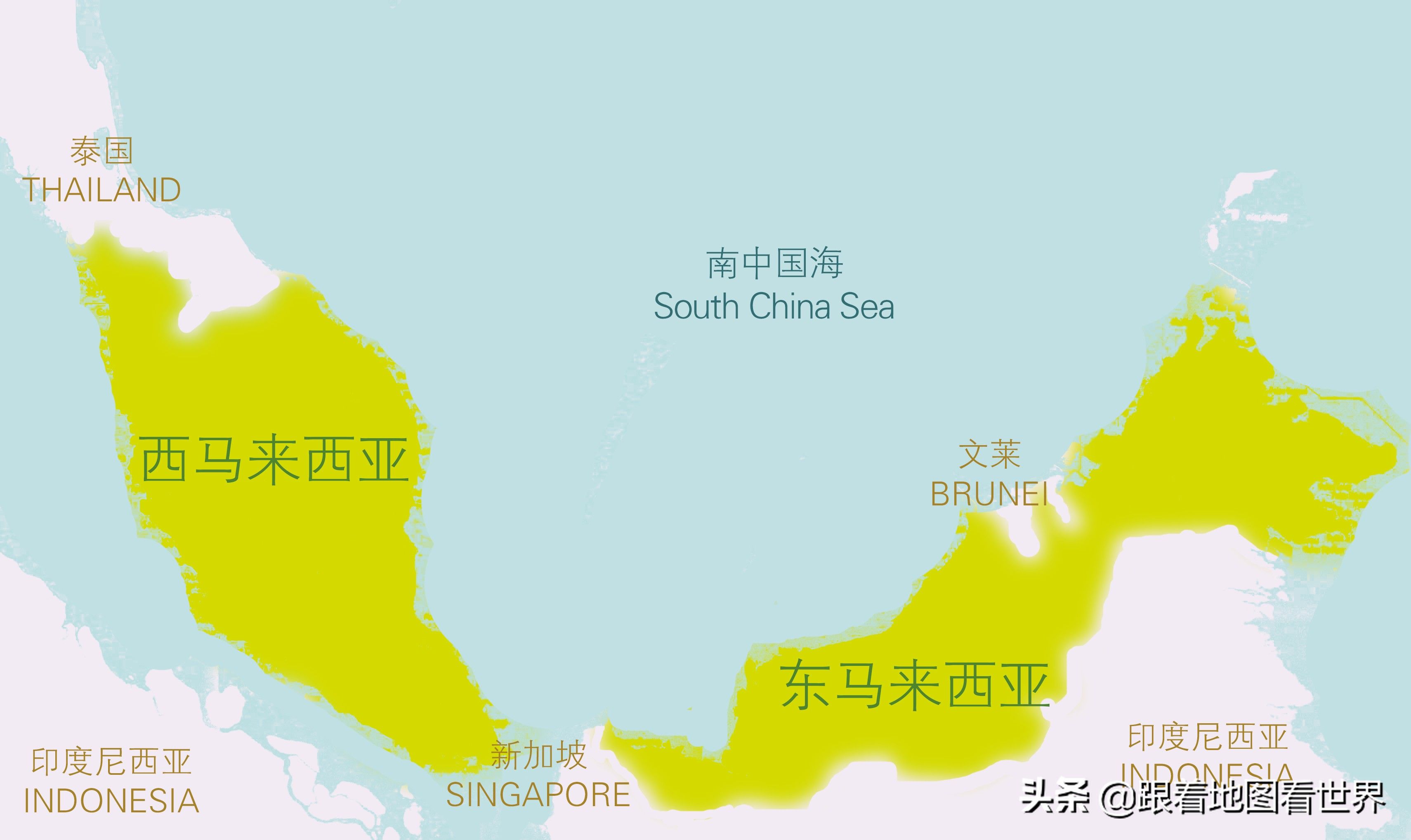 西亚地图（印度尼西亚和马来西亚的“海峡两岸”）-第13张图片