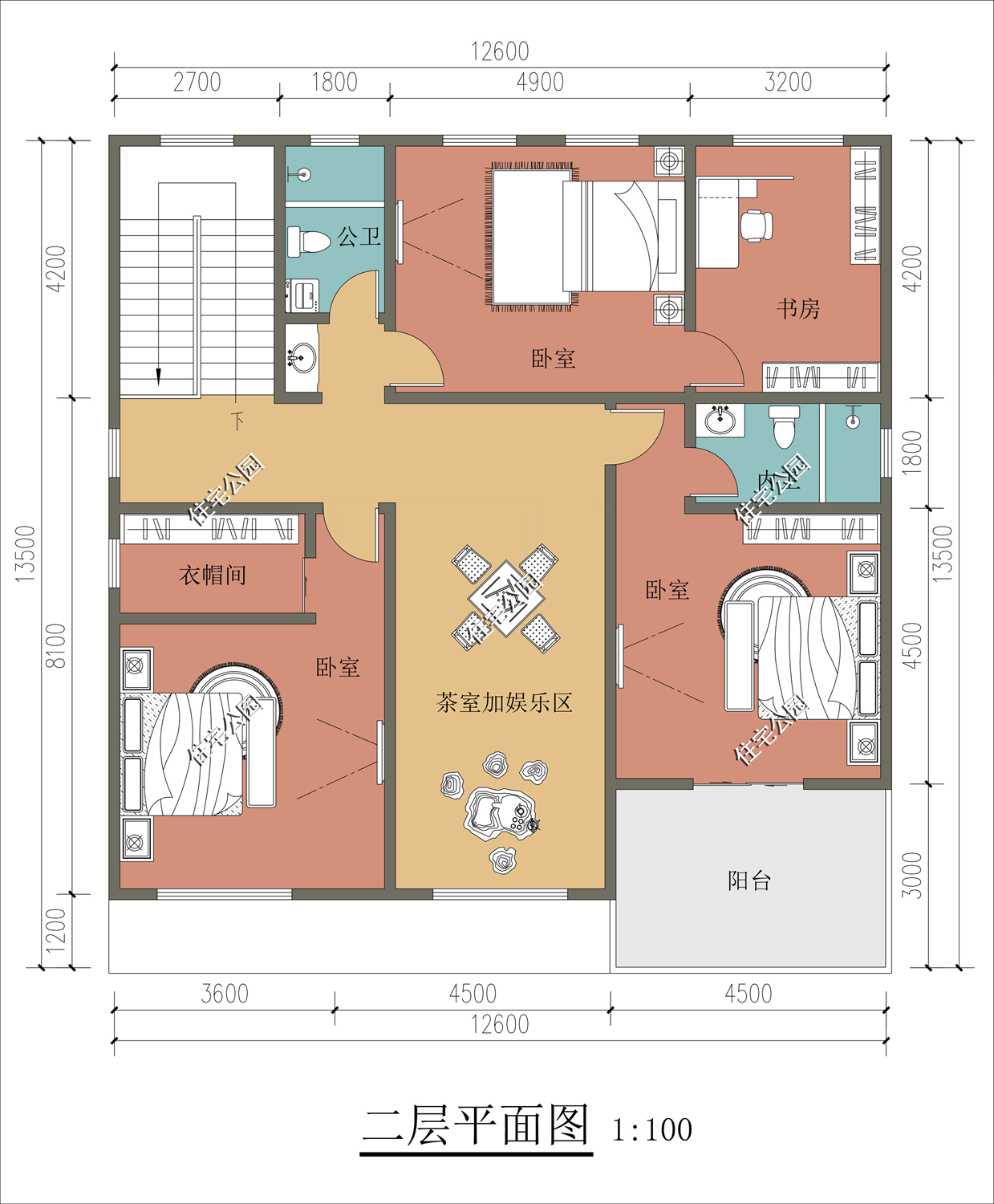 农村房屋图纸（10套最新农村别墅图纸）-第25张图片