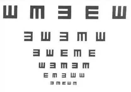 视力表为什么用E（视力表为什么要用E这个字母？）-第1张图片