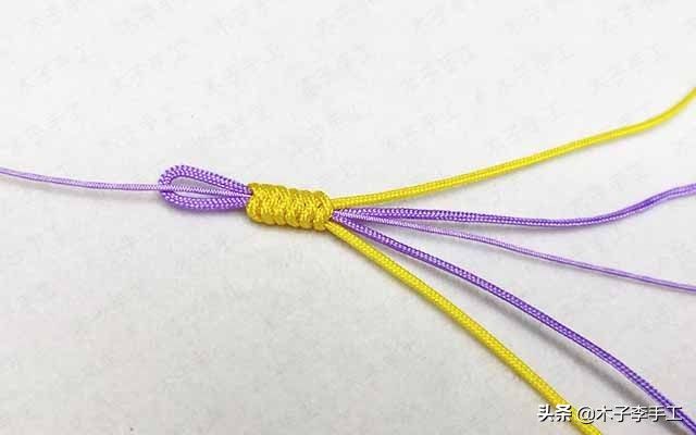 手链编织方法（夏日清新小雏菊手链编织教程）-第4张图片