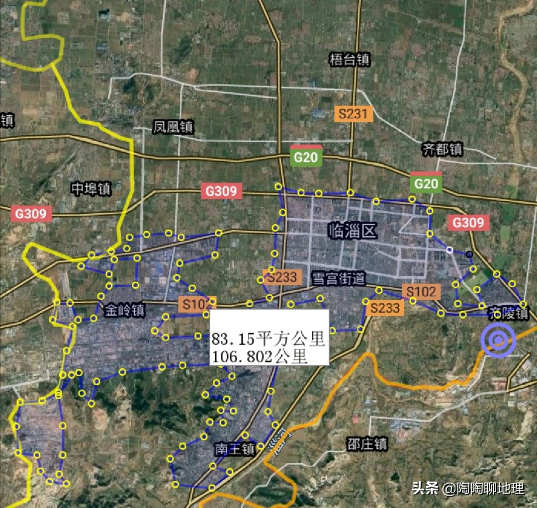 淄博有哪几个区几个县（山东省淄博的行政区划及面积情况）-第7张图片