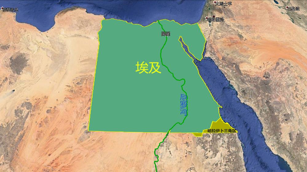 埃及地理位置及地形特点（世界地图上埃及位置和气候特征）-第1张图片