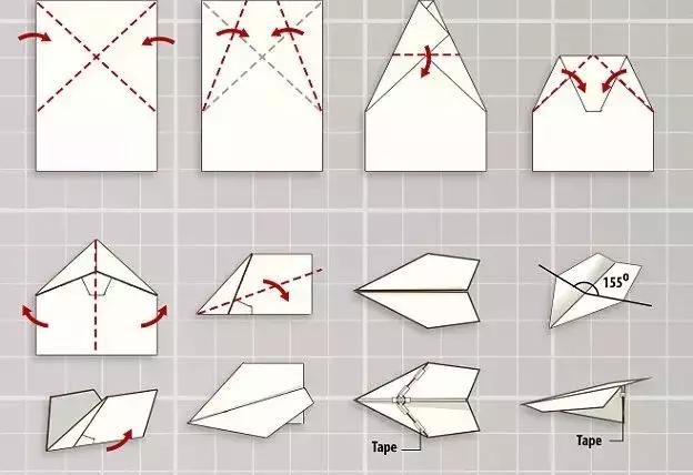 折飞得最远的纸飞机步骤（用纸折飞机简单教程）-第17张图片