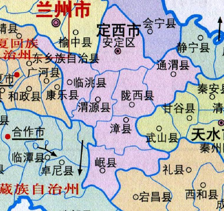 甘肃省定西市有几个县几个区（定西管辖县城面积人口及经济）-第3张图片