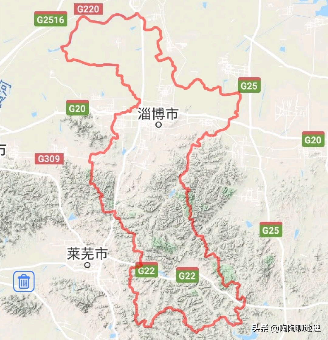 淄博有哪几个区几个县（山东省淄博的行政区划及面积情况）-第2张图片