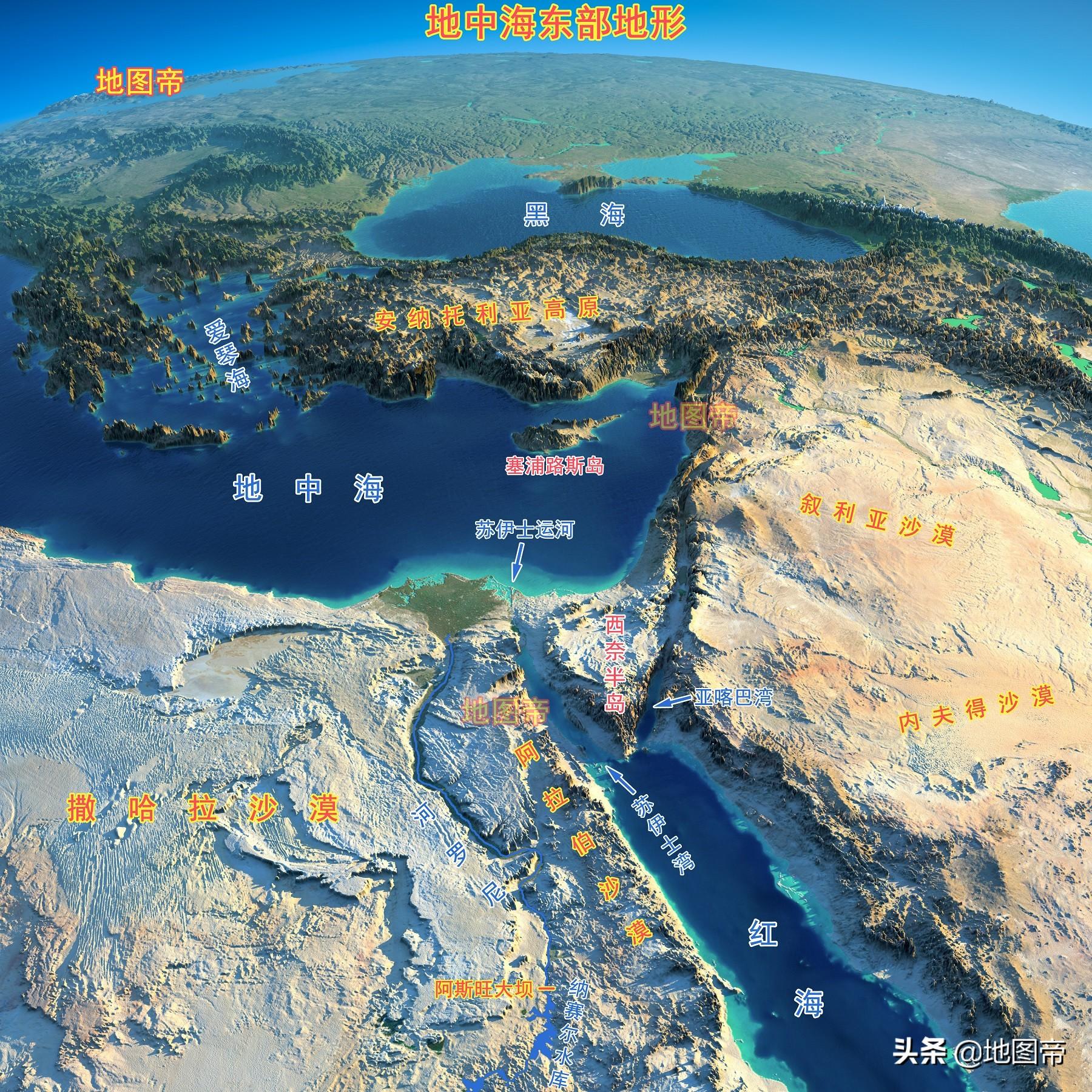 苏伊士运河地理位置,苏伊士运河地图全图-第6张图片
