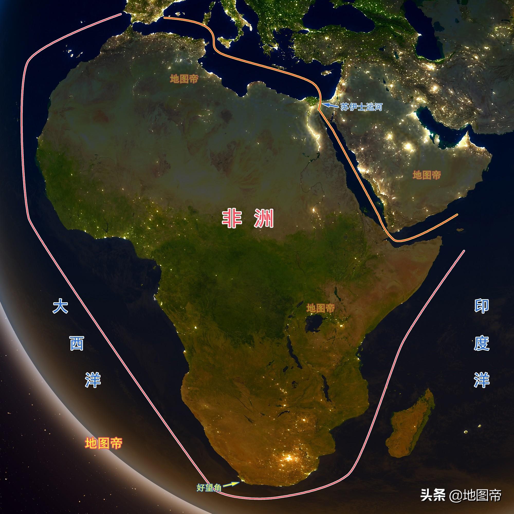 苏伊士运河地理位置,苏伊士运河地图全图-第1张图片