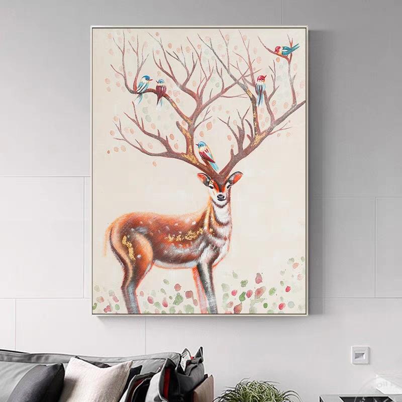 鹿的寓意和象征(客厅挂鹿的寓意和象征)-第16张图片