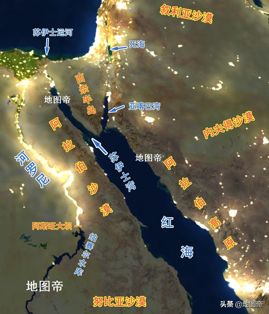 苏伊士运河地理位置,苏伊士运河地图全图-第2张图片