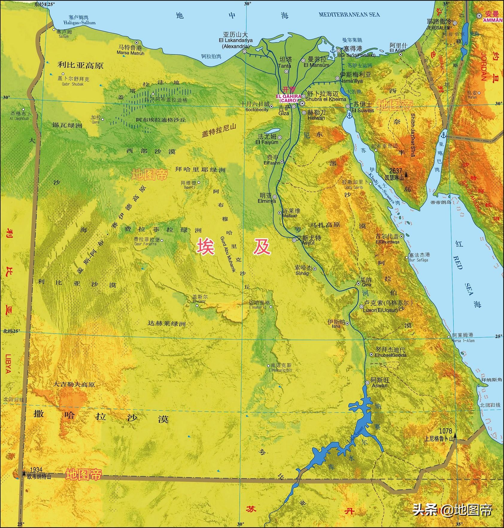 苏伊士运河地理位置,苏伊士运河地图全图-第4张图片
