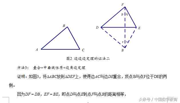 全等三角形的判定（全等三角形判定定理）-第3张图片